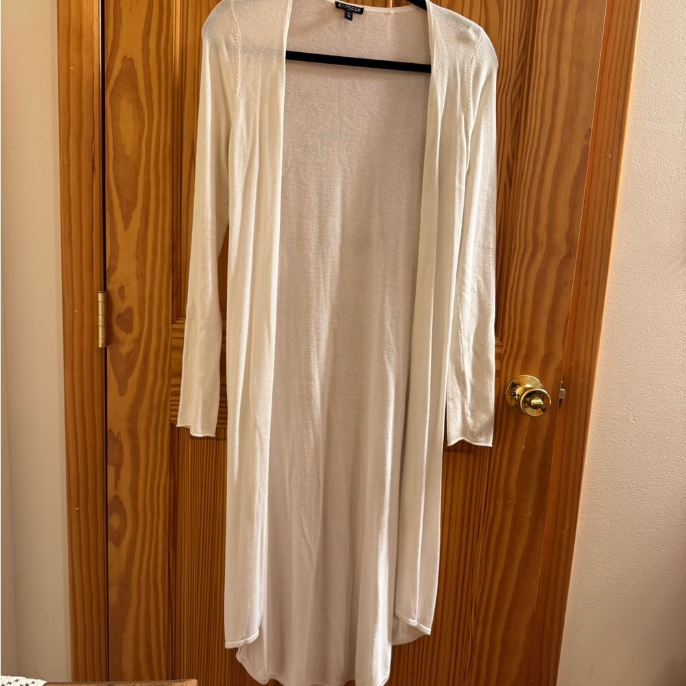 Express Cream Knit Cardigan